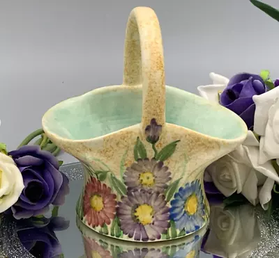 E Radford Vintage Handpainted Flower Design Posy Basket. • £8.99