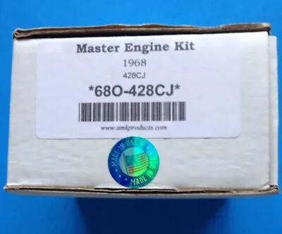 1968 428 CJ COBRA JET MASTER ENGINE BOLT KIT  Correct NEW AMK 680-428CJ • $179.95