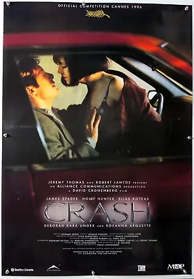 CRASH James Spader DAVID CRONENBERG J.G. BALLARD ROLLED CANADIAN 1SHT 1996 • £18.56