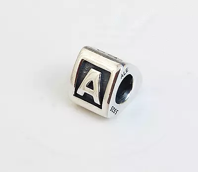 $79.95 • Buy Genuine Pandora Silver Charm  Letter A  - 790323A - Retired
