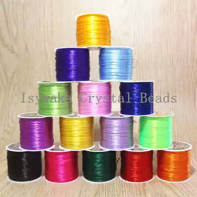 Beading Stretch Cord For Jewelry Making 0.8mm Elastic Thread Rope Diy 50m/Roll • $2.49