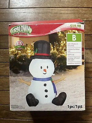 Gemmy Airblown Snowman 3.5 Ft Christmas Inflatable • $38
