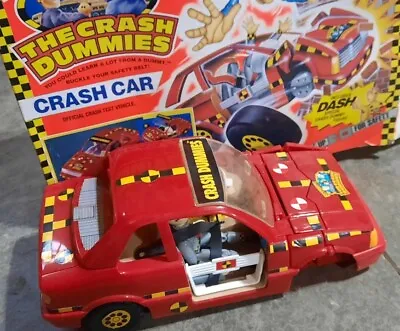 Vtg 1991 Tyco Crash Test Dummies Crash Car Vince Dash Missing Front Tires Larry • $65