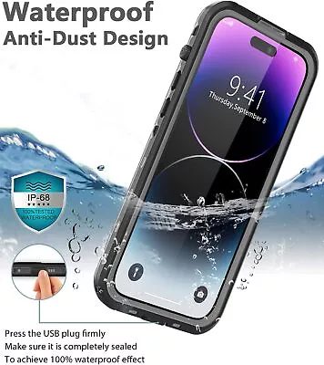 $21.99 • Buy Fr IPhone 14 Pro Max 14 Plus Waterproof MagSafe Case Heavy Duty Shockproof Cover