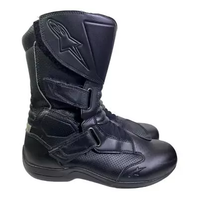 Alpinestars Roam To Air Vented Motorcycle Boot Men Size 10.5 Black • $55