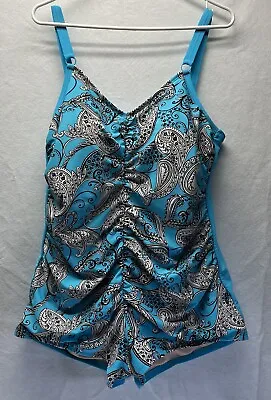 Amoena Post Mastectomy Bathing Suit Women's Size 18C Paisley • $19.99