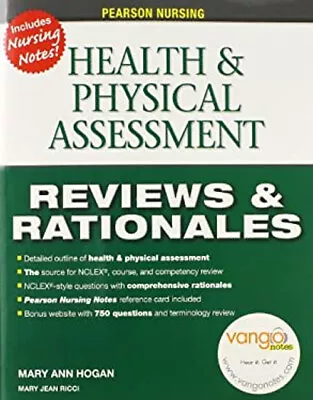 Pearson Reviews And Rationales : Health And Physical Assessment P • $7.68