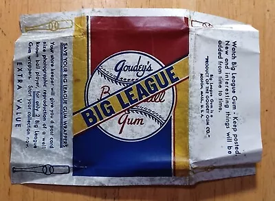 1936 Goudey BIG LEAGUE Baseball  Wrapper- REPRINT • $8