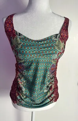 Beach Bump Womens Maternity Tankini Paisley Print Swim Top Sz M • $20.20