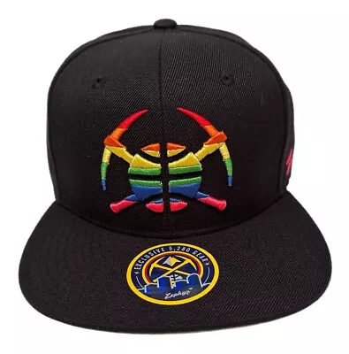 $39.99 • Buy Zephyr NBA Denver Nuggets “Pride” Flat Bill SnapBack Hat BRAND NEW WITH TAGS