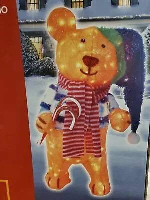 3 Ft Lighted Teddy Bear Christmas Outdoor Yard Decor (New In Box) 150 Lights • $74