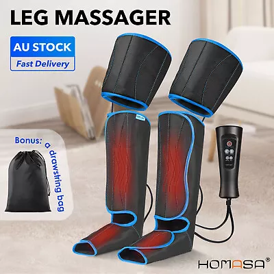 Electric Leg Massager Full Calf Thigh Foot Massage Wraps Heated Air Compression • $126.95