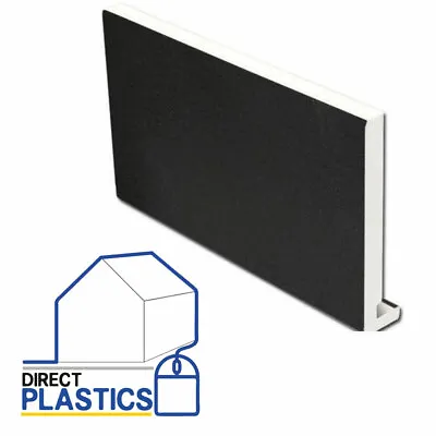 Black Ash UPVC Full Thickness 18mm Fascia Board  5m Length Various Sizes • £54.88