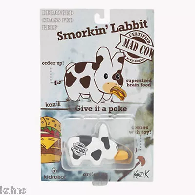 MINI SMORKIN' LABBIT MAD COW Vinyl 2.5 Inch By Kidrobot Vinyl Mini Figures NEW • $13.95