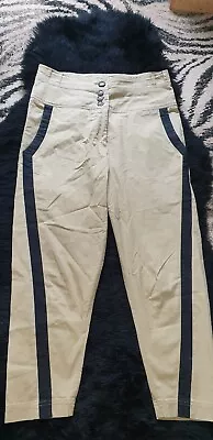 £65.70 • Buy Vivienne Westwood Anglomania Eu 42 Uk 14 Cotton Trousers Camel With Stripe