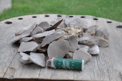 $14.75 • Buy Fire Flint - Five Texas Flint Flakes For Flint And Steel Primitive Fire Starting