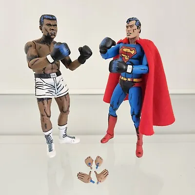 SUPERMAN Vs. MUHAMMAD ALI DC Comics Action Figure 2-pack By NECA • $84.16