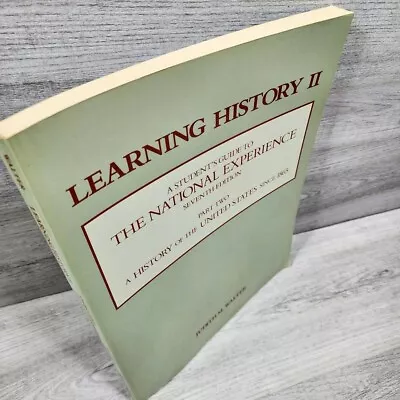 1989 Learning History School Old Vintage Book Poor Condition Has Highlights 2312 • $10.59