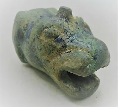 $893.04 • Buy A240 Ancient Luristan Bronze Socketed Mace Or Sceptre Beast Head. Rare. 1000bce