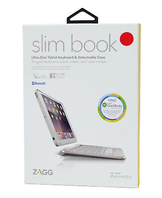 NEW Zagg Slim Book Rose Gold Bluetooth Keyboard Tablet Case For IPad Mini 2/3 • $28.45