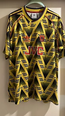 £229 • Buy Arsenal Adidas Bruised Banana 1991-93  Away Shirt Size XL