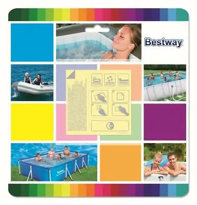 Bestway 10pcs Adhesive Pool Repair Kit Underwater Lay Z Spa Swimming Pool Patch • £2.99