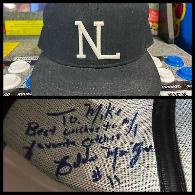 Vintage 90s NL Umpire New Era Pro Model Cap Hat 7 1/8 Autographed By Ed Montague • $149