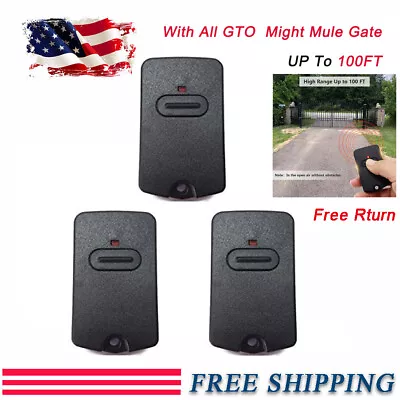 3/6 Pack For GTO Mighty Mule Gate Opener Remote Control Transmitter RB741 FM135 • $36.80