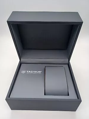 Tag Heuer New Leatherette Dark Grey Watch Box With Instructions Genuine • £31