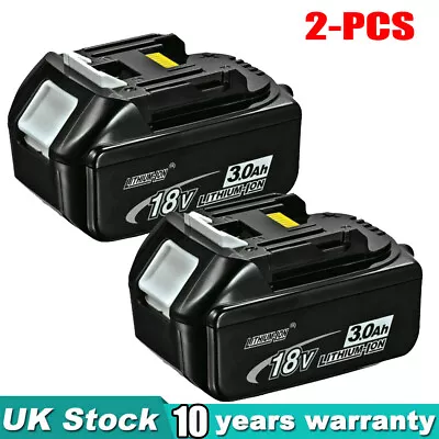 2PACK 18V 3AH LXT Li-Ion Battery For Makita BL1840 BL1830 BL1850 Cordless BL1820 • £28.89