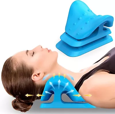 Neck Stretcher For Neck Pain Relief Neck And Shoulder Relaxer Cervical Traction • £19.95