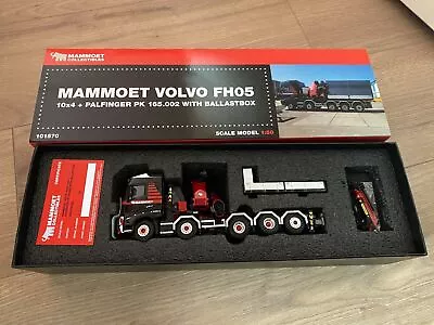 WSI 1:50 Mammoet Volvo FH5 10x4 + Palfinger PK 165.002 + Ballast Box + Jib • $264.64