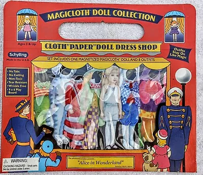 Alice In Wonderland Magicloth Cloth Paper Doll Dress Up Magnetic Dolls  Usa Made • $15.99