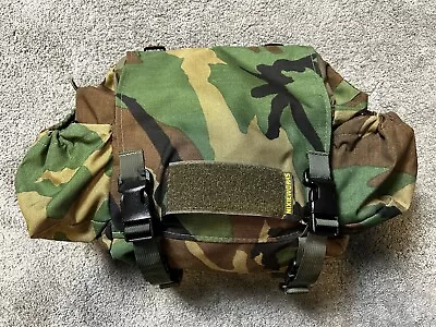 Nixieworks Lightfighter Molle Butt Pack Woodland Camo M81 Military Tactical Bag • $60