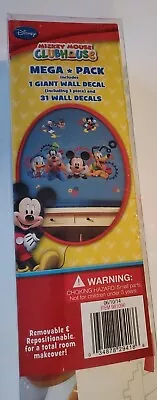 Disney Junior Mickey Mouse Clubhouse Mega Pack 1 Giant & 31 Regular Wall Decals • $29.95