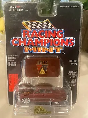 Racing Champions Mint 1950 Ford Coupe 1:58 Scale Diecast Car & Emblem • $11.95