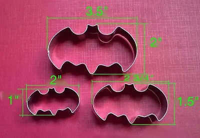 £8.26 • Buy Batman Cookie Cutter 3 Piece Set, Cookies, Baking, Fondant, Crafts Halloween Bat