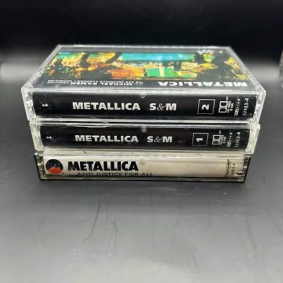 Metallica - And Justice For All S&M 1&2 Cassette Lot - Tested - • $31.99