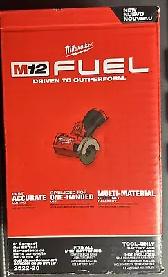 Milwaukee 2522-20 M12 12 Volt FUEL 3 In Compact Cut Off Tool. New In Package • $31