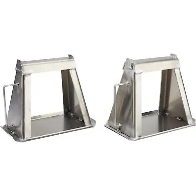 Aluminum Racing Jack Stands Set Of 2: 3000 Lb. Capacity Fixed 12  Height • $123.99