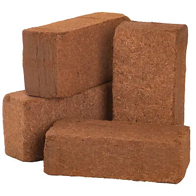 Coco Coir Compost Brick | 100% Natural | Grow Your Own Coco Peat Soil (650g) • £6.49