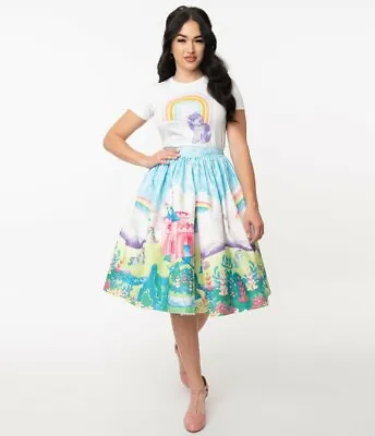 2 Pc Unique Vintage Hasbro My Little Pony Dream Castle Swing Skirt & T-Shirt L • $79.99