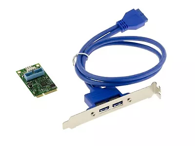 Card Minipcie - USB3 Superspeed - 2 Ports - Mini PCI Express Via VL806 • $40.20