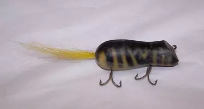 Vintage Genuine Creek Chub Bait  Mouse  Plastic Fishing Lure #6380 Tiger Stripes • $9.95