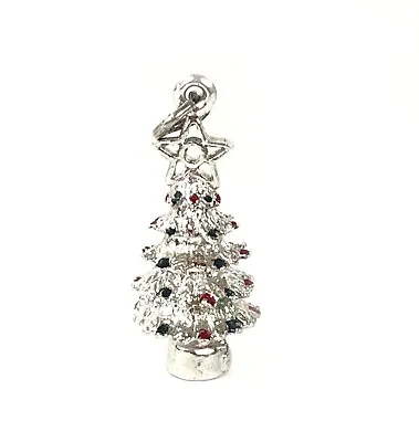 Christmas Tree 1  Charm Danecraft Vintage Sterling Silver Estate Jewelry Find • $26.10