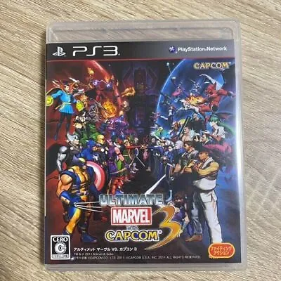USED Ultimate Marvel Vs. Capcom 3 PS3 X-MEN STREET FIGHTER Playstation3 JAPAN • £32.29