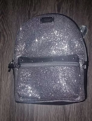 Victoria's Secret Black Studded Glitter Bling City Backpack NEW  • $79.95