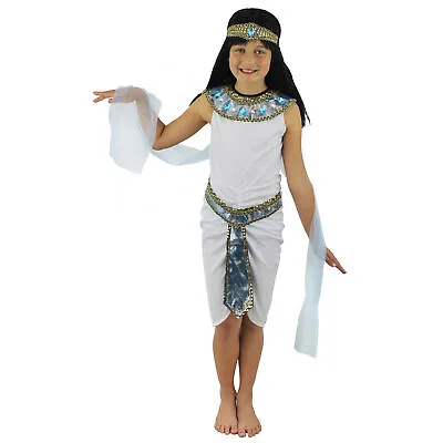 Girls Egyptian Costume Princess Kids Historical Cleopatra Book Day Fancy Dress • £12.99