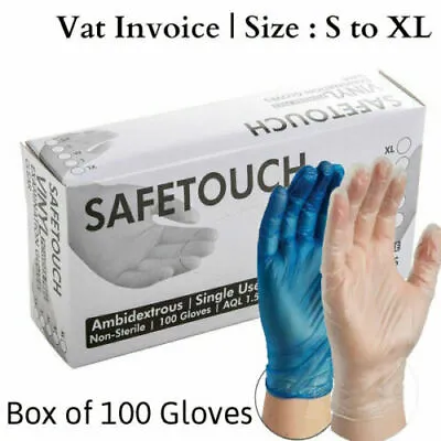 100 Vinyl Gloves | Powder Free Latex Free Disposable Gloves | 1.5 AQL Medical • £0.99