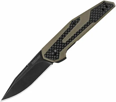 Kershaw - Fraxion CARBON FIBER & Tan G-10 KVT BEARINGS Flipper Knife 1160TANBW • $21.25